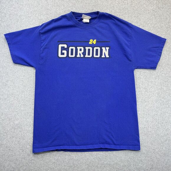 Jeff Gordon NASCAR 24 Shirt Mens Large L Blue Chase Authentics Fade Y2K - Picture 2 of 8